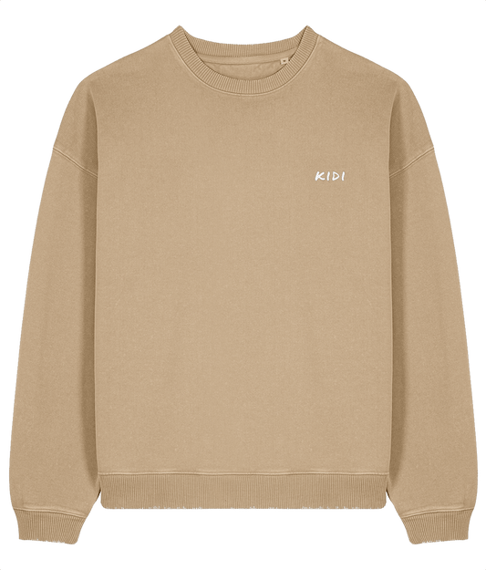 Oversized Organic Cotton Garment Dyed Sweatshirt - KIDI